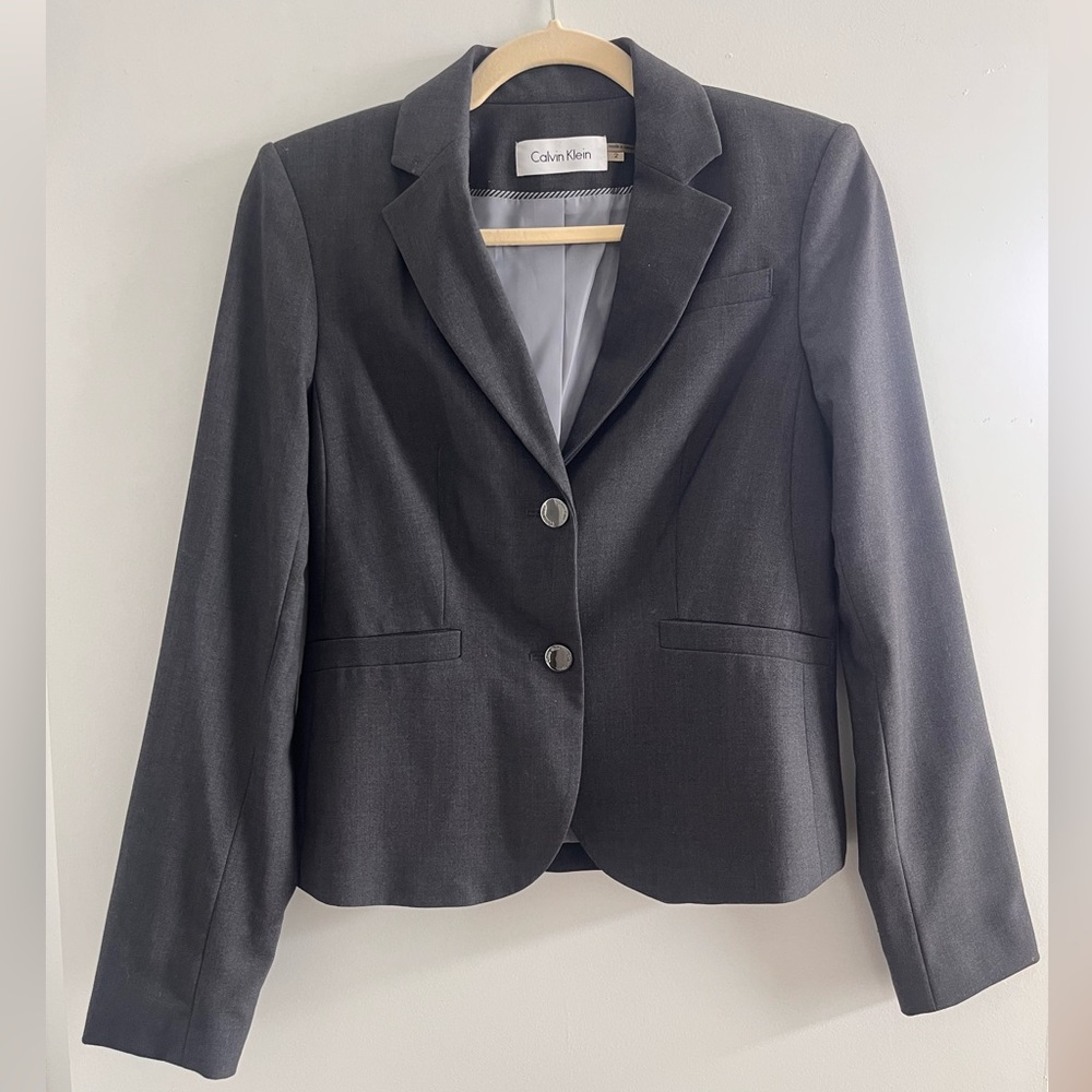 Calvin Klein Women's Grey Blazer